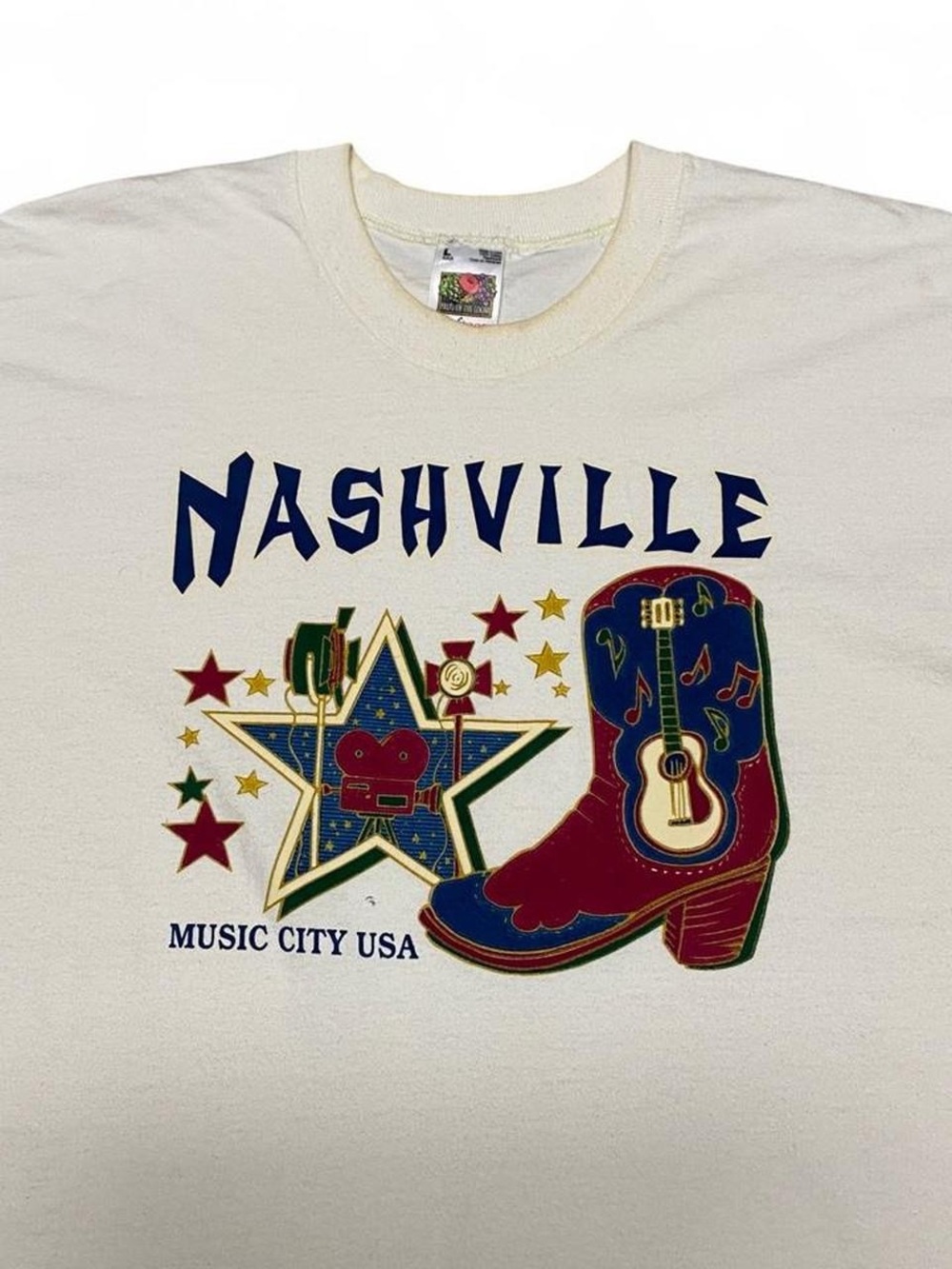 Vintage Nashville Music City USA graphic Tshirt